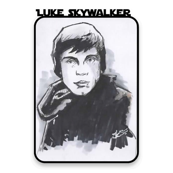 Luke Skywalker ( Return of The Jedi) ) Hand Drawn A6 Sketch Card