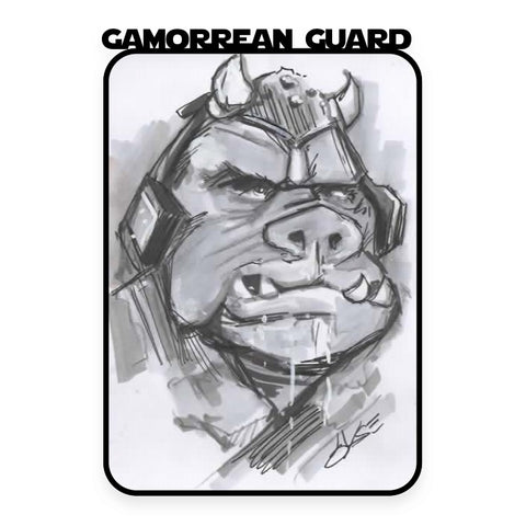 Gamoorrean Guard Hand Drawn A6 Sketch Card